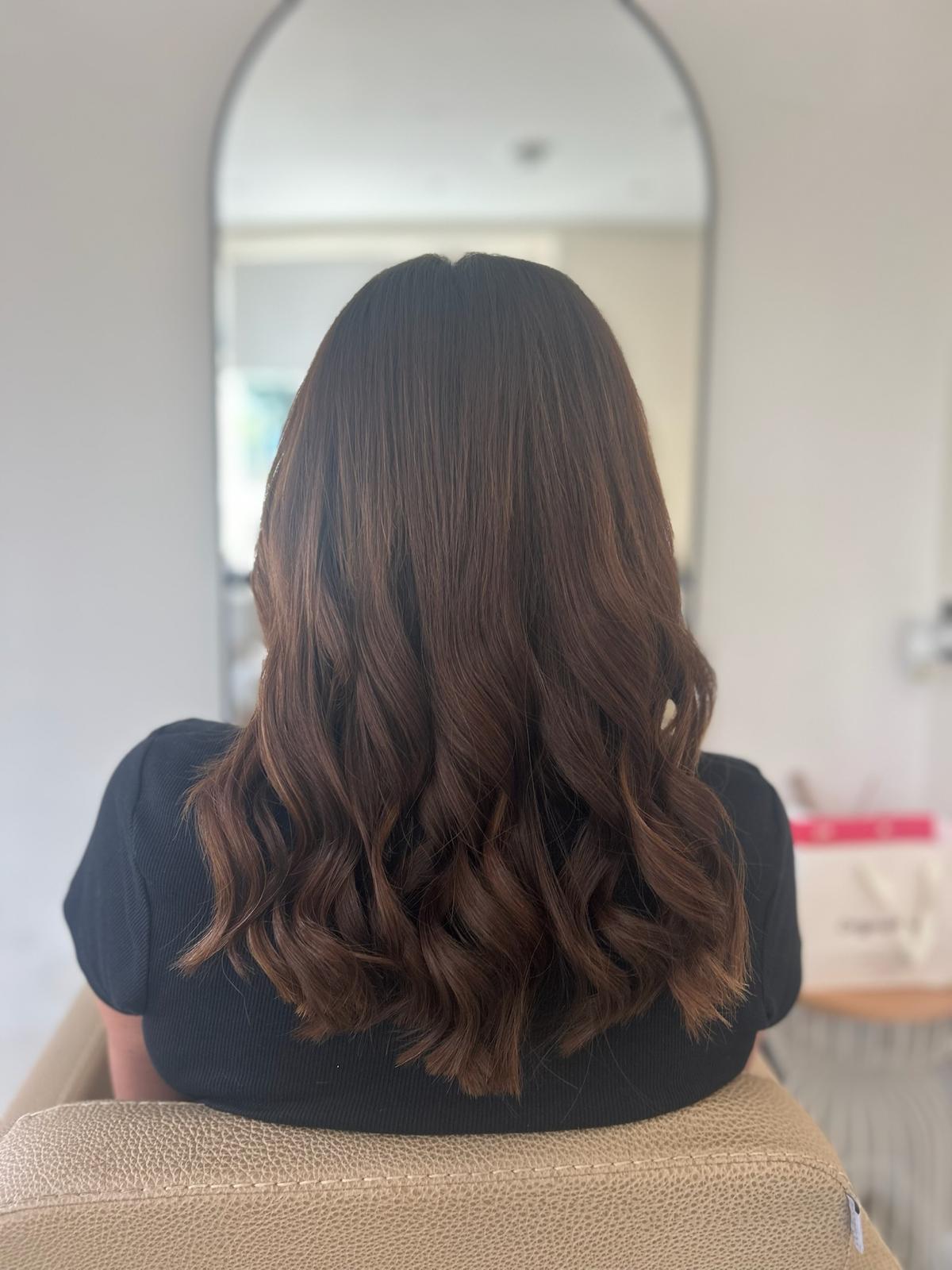 client hair styled
