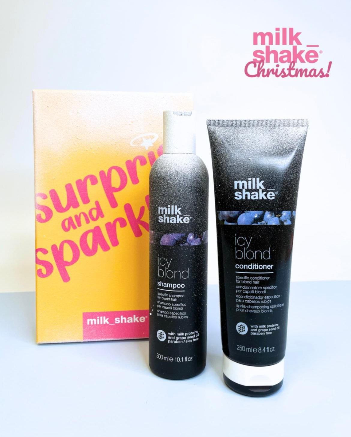 christmas icy blond duo gift box set