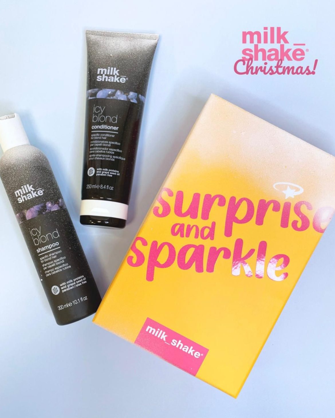 christmas icy blond duo gift box set