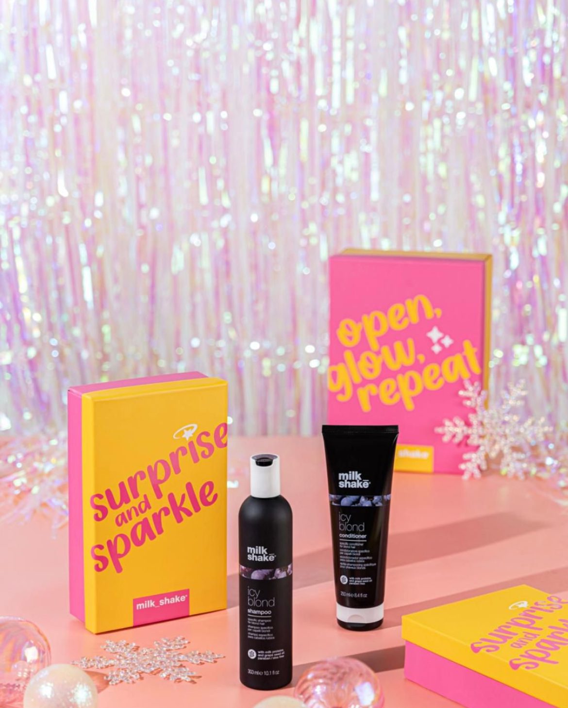 christmas icy blond duo gift box set